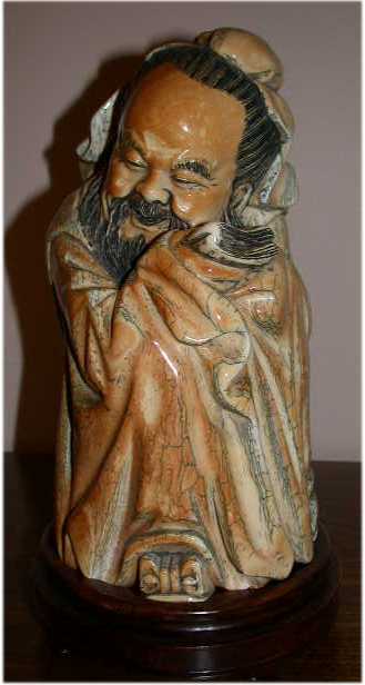 Chinese Ming Dynasty Ivory Figurine of Confucian