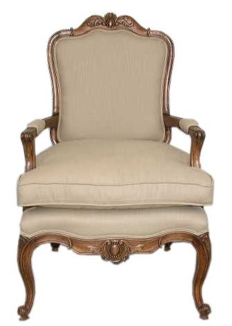 French Provincial Furniture, Country French  Furniture -  French Provincial Chairs : French bergere chair